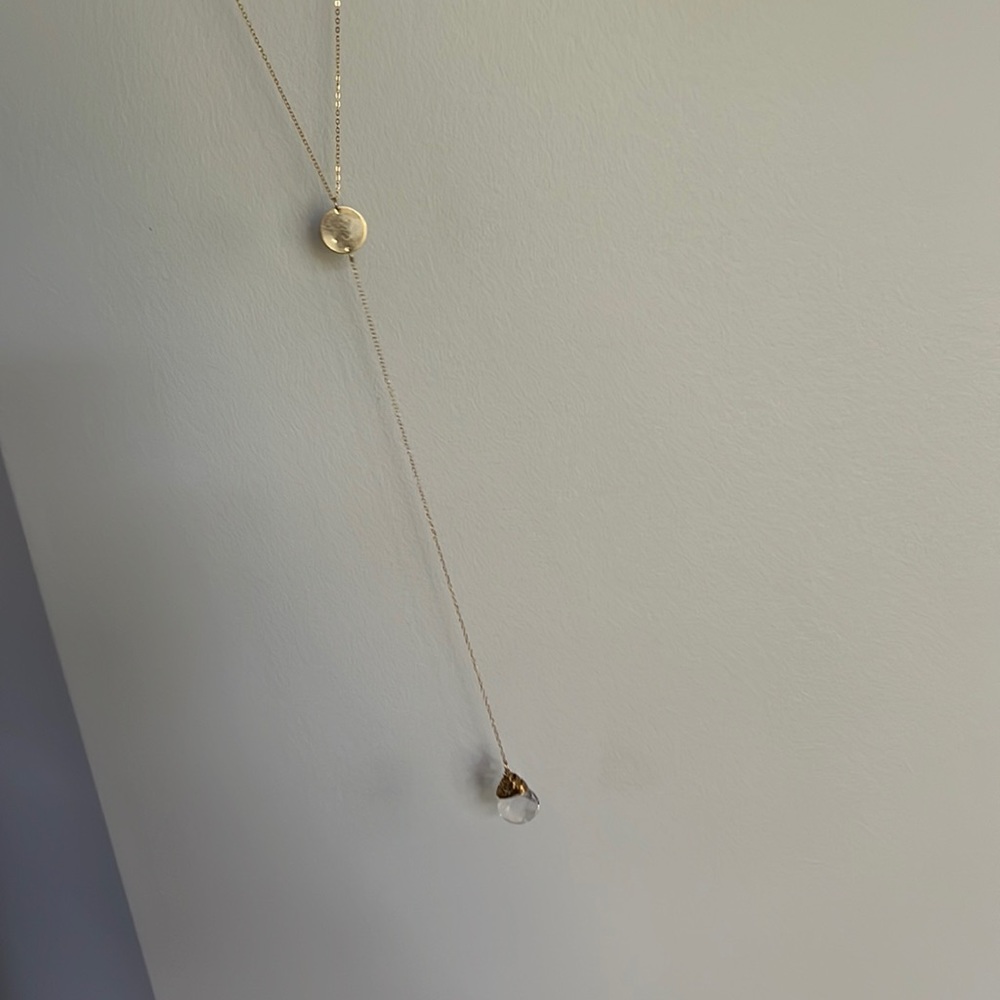 Crystal teardrop necklace